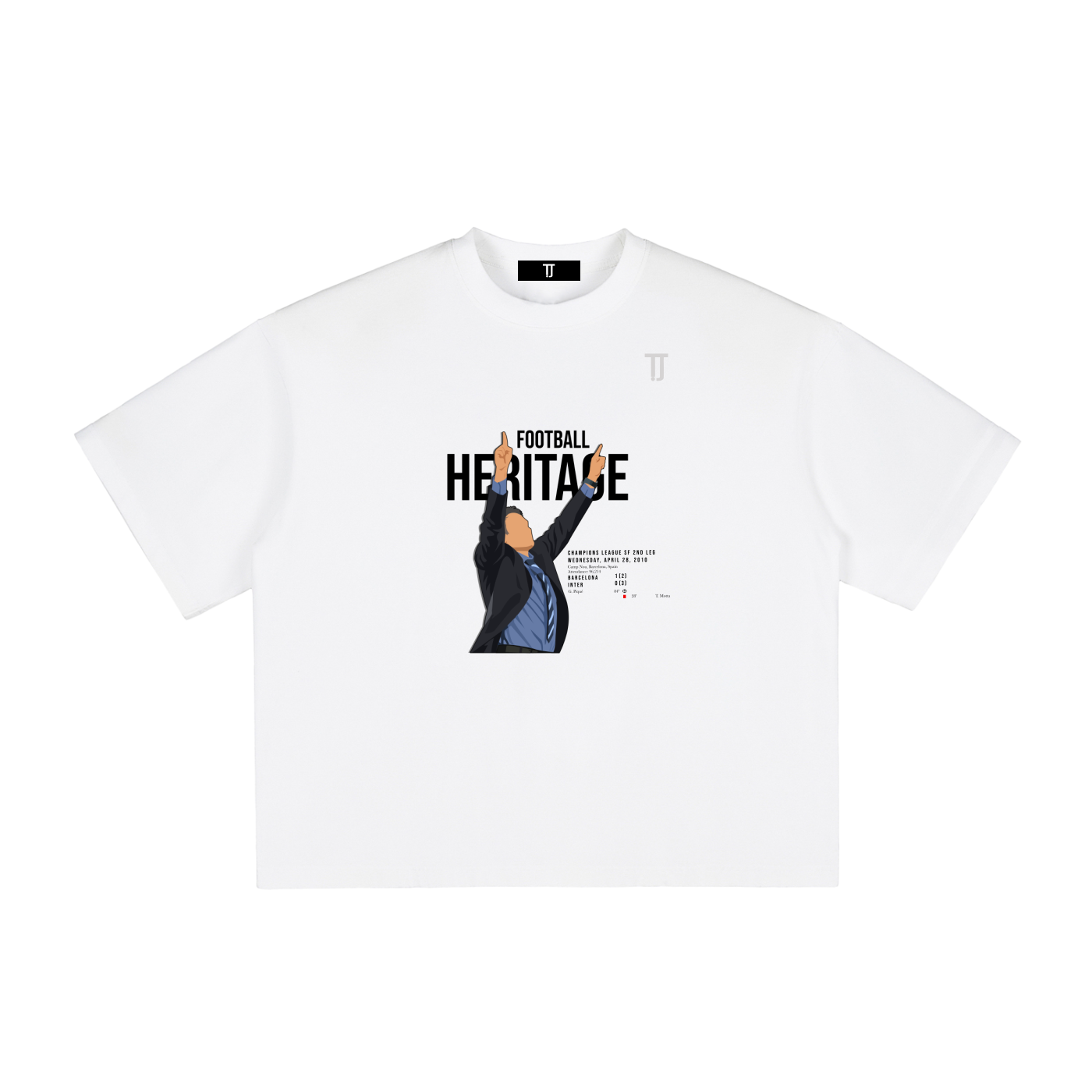 Football Heritage - Boxy Tee - White