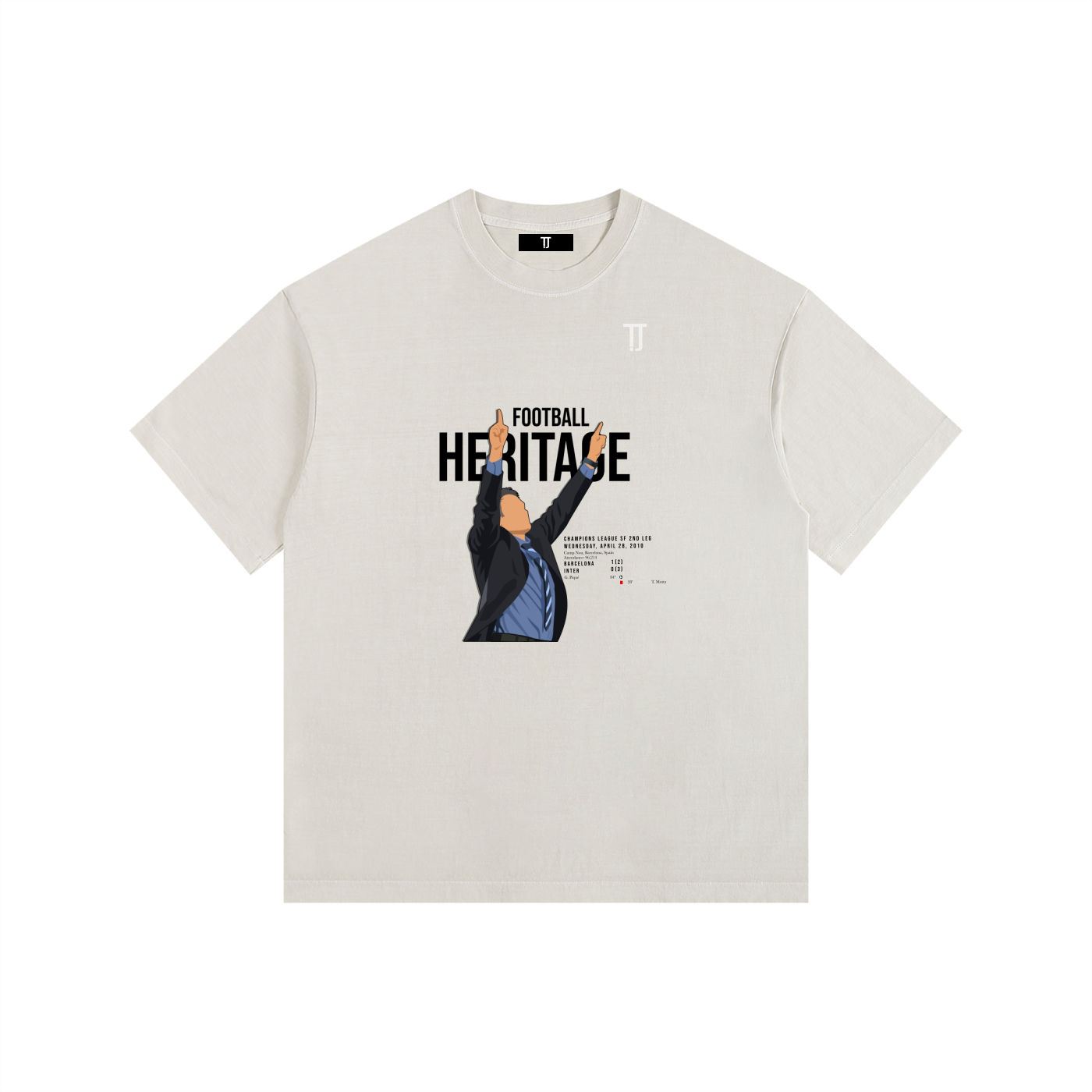 Football Heritage - Oversized Tee - Off-White