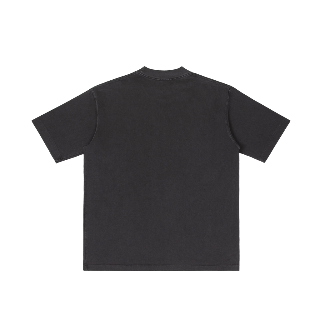Football Heritage - Heavyweight Oversized Drop Shoulder Tee - Washed Black