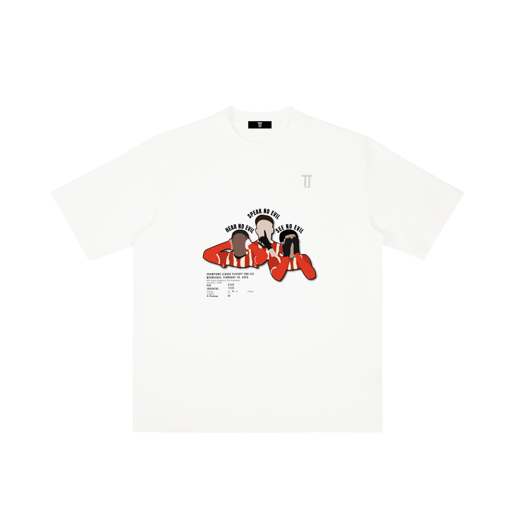 Three Wise Men - Heavyweight Oversized Drop Shoulder Tee - White