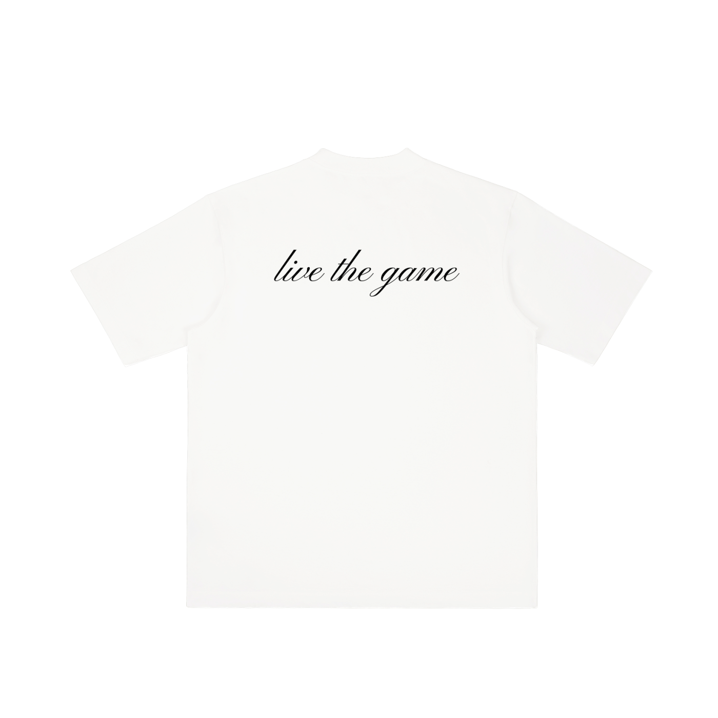 Live the Game - Heavyweight Oversized - White