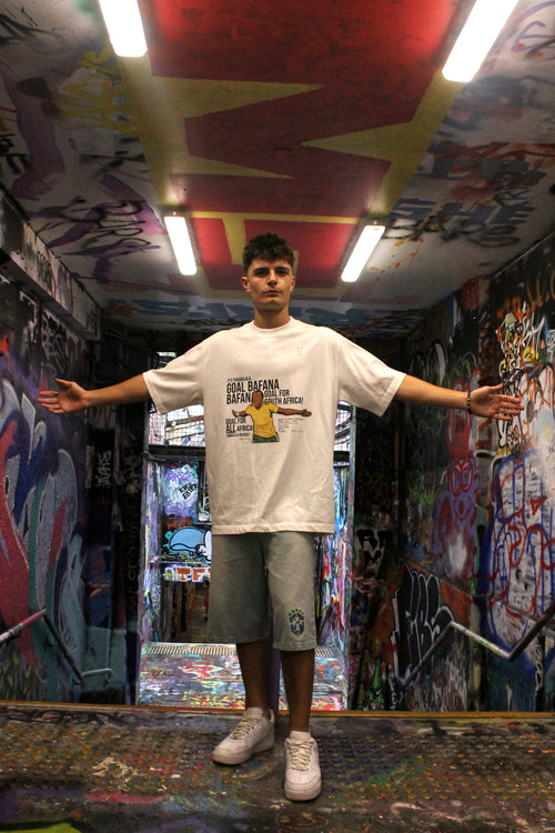 Bafana Bafana - Boxy Tee - White