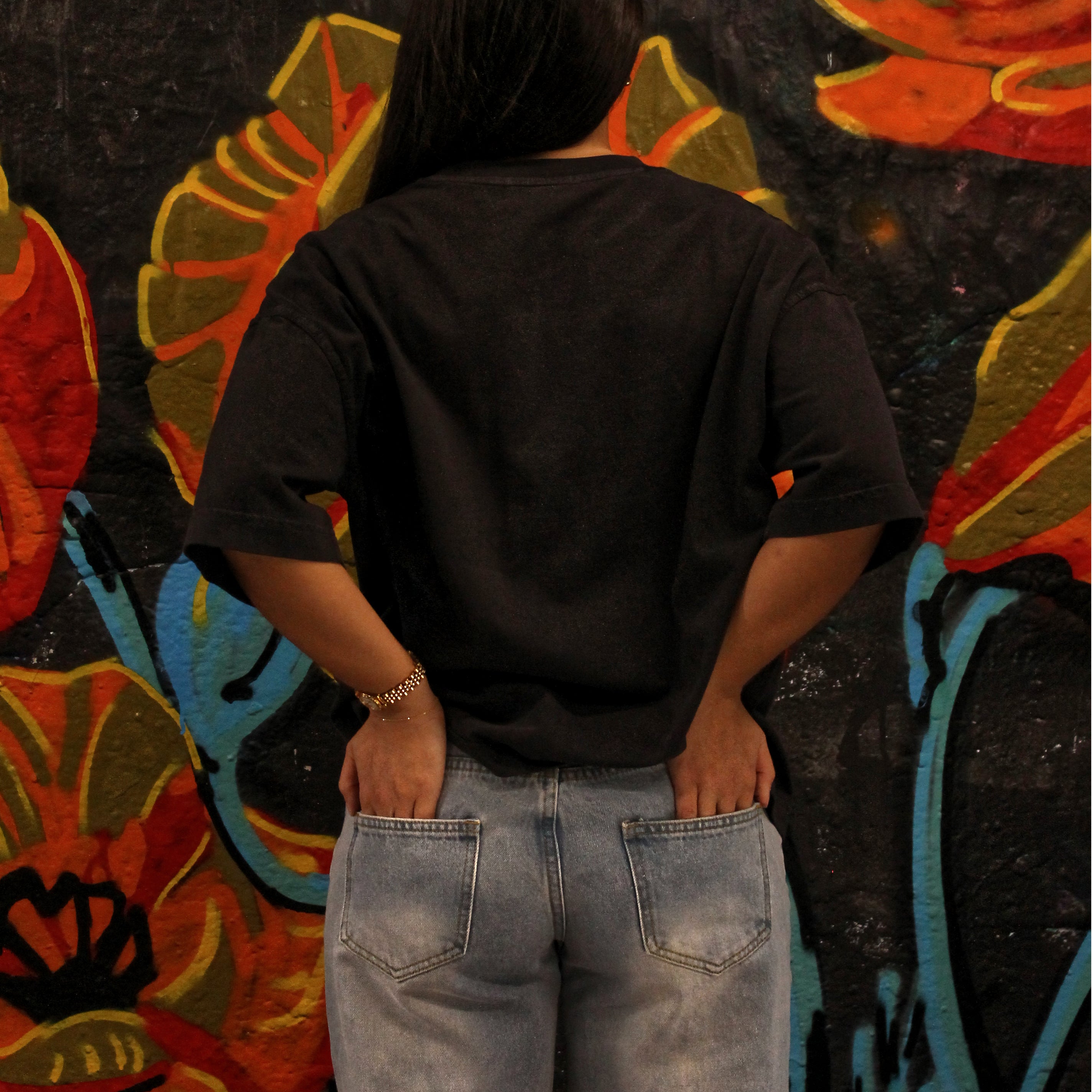 Reality - Boxy Tee - Washed Black