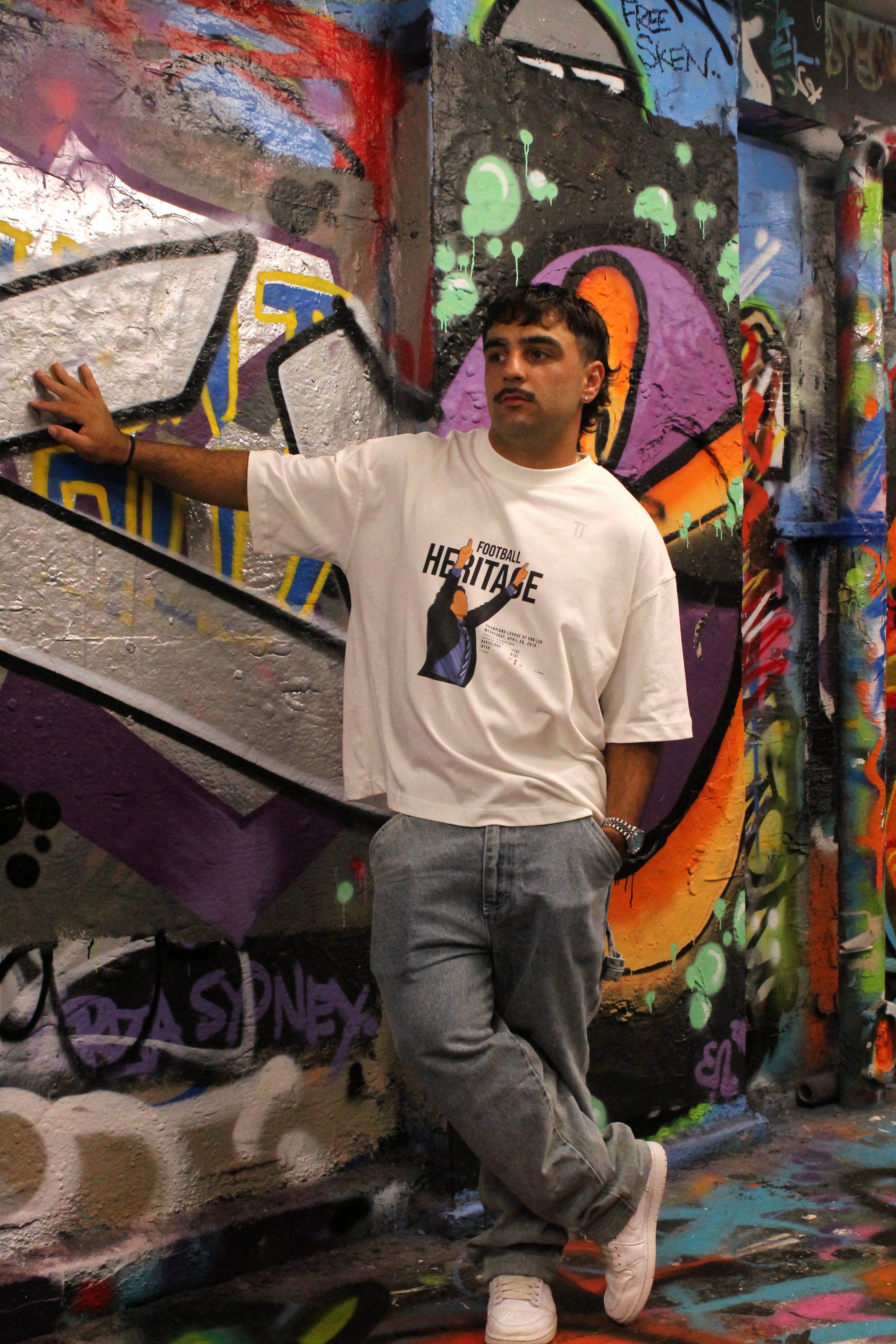 Football Heritage - Boxy Tee - White