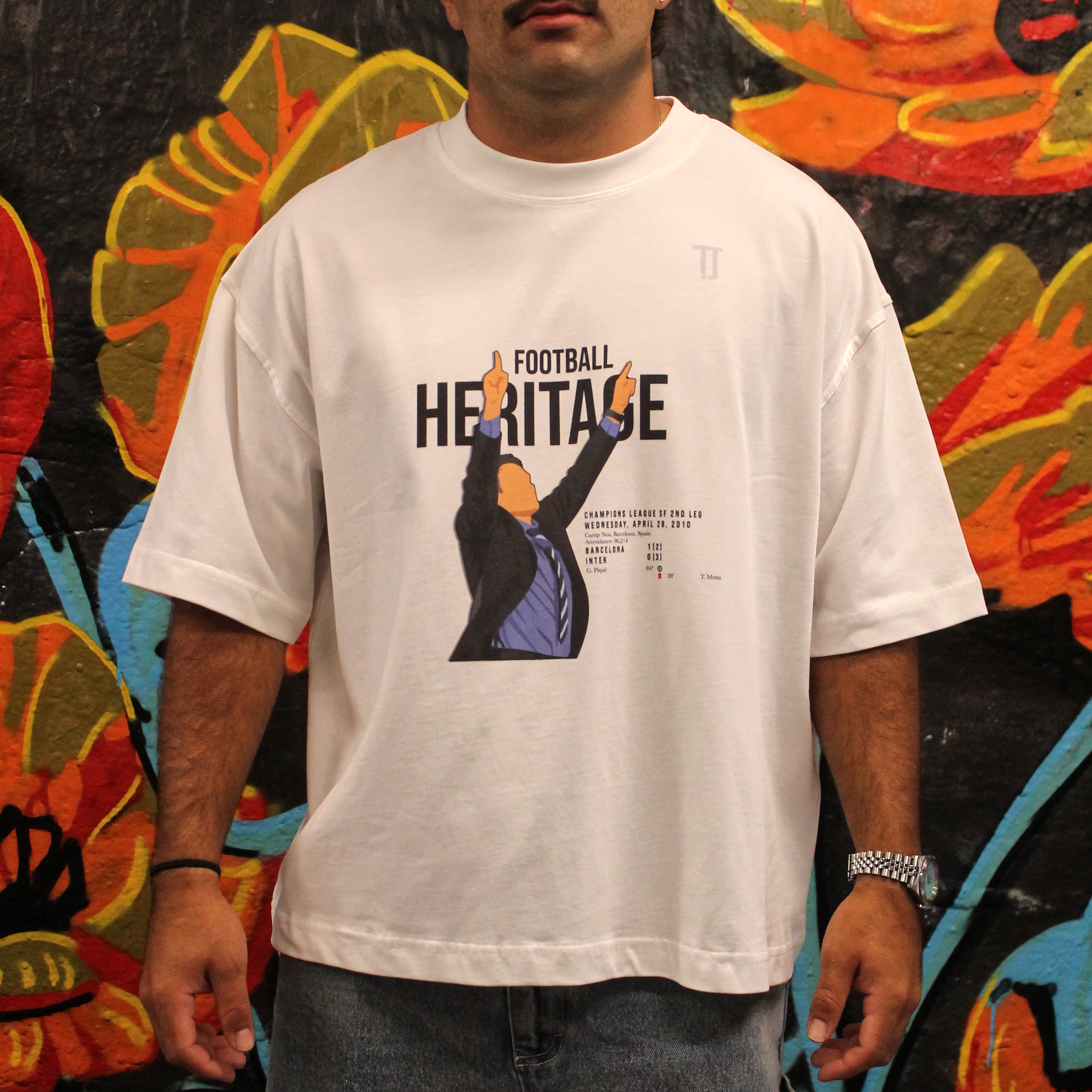 Football Heritage - Boxy Tee - White