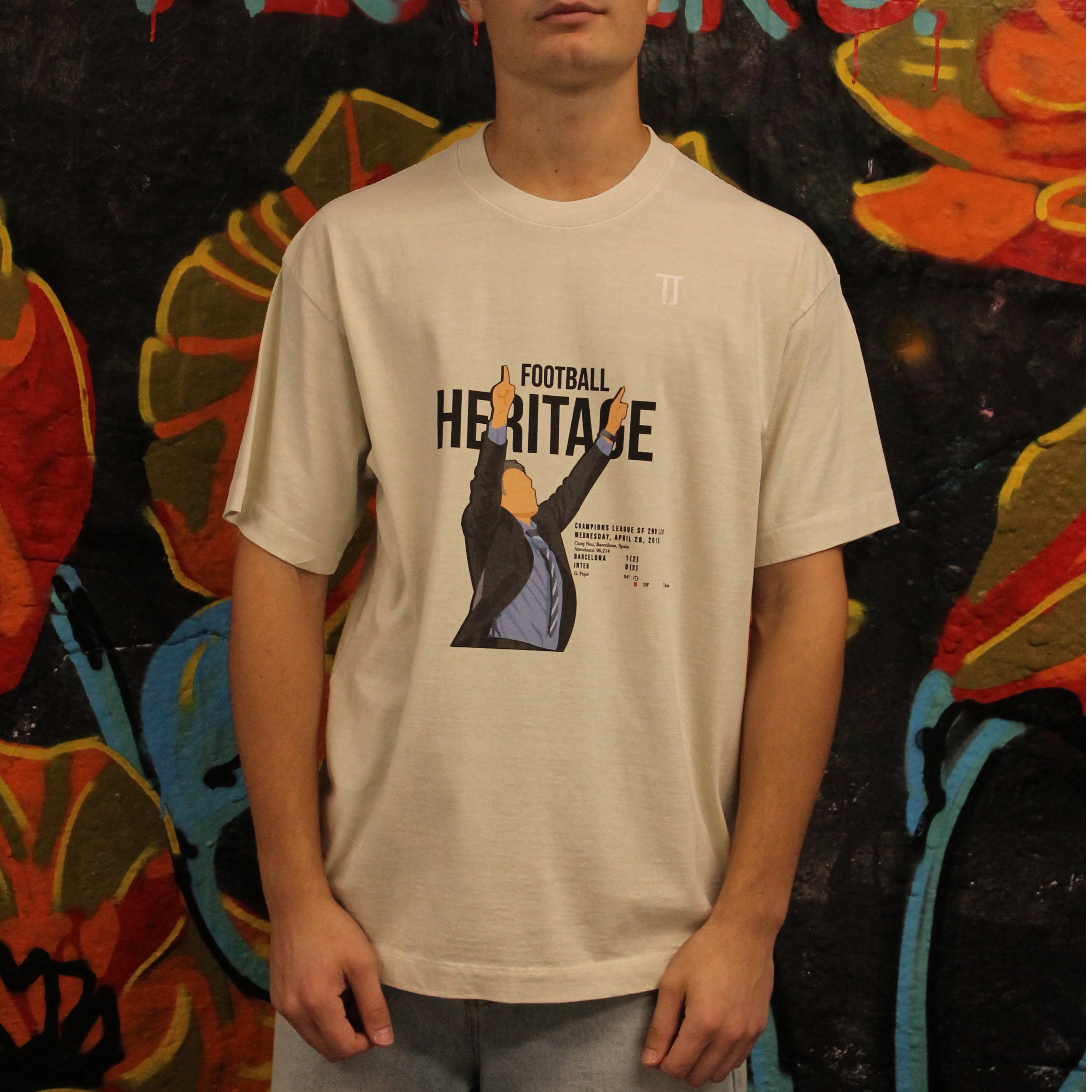 Football Heritage - Oversized Tee - Off-White