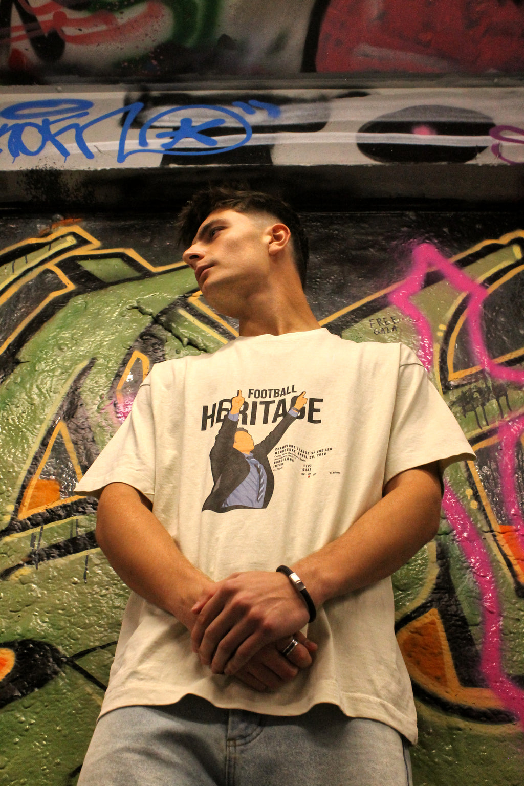 Football Heritage - Oversized Tee - Off-White