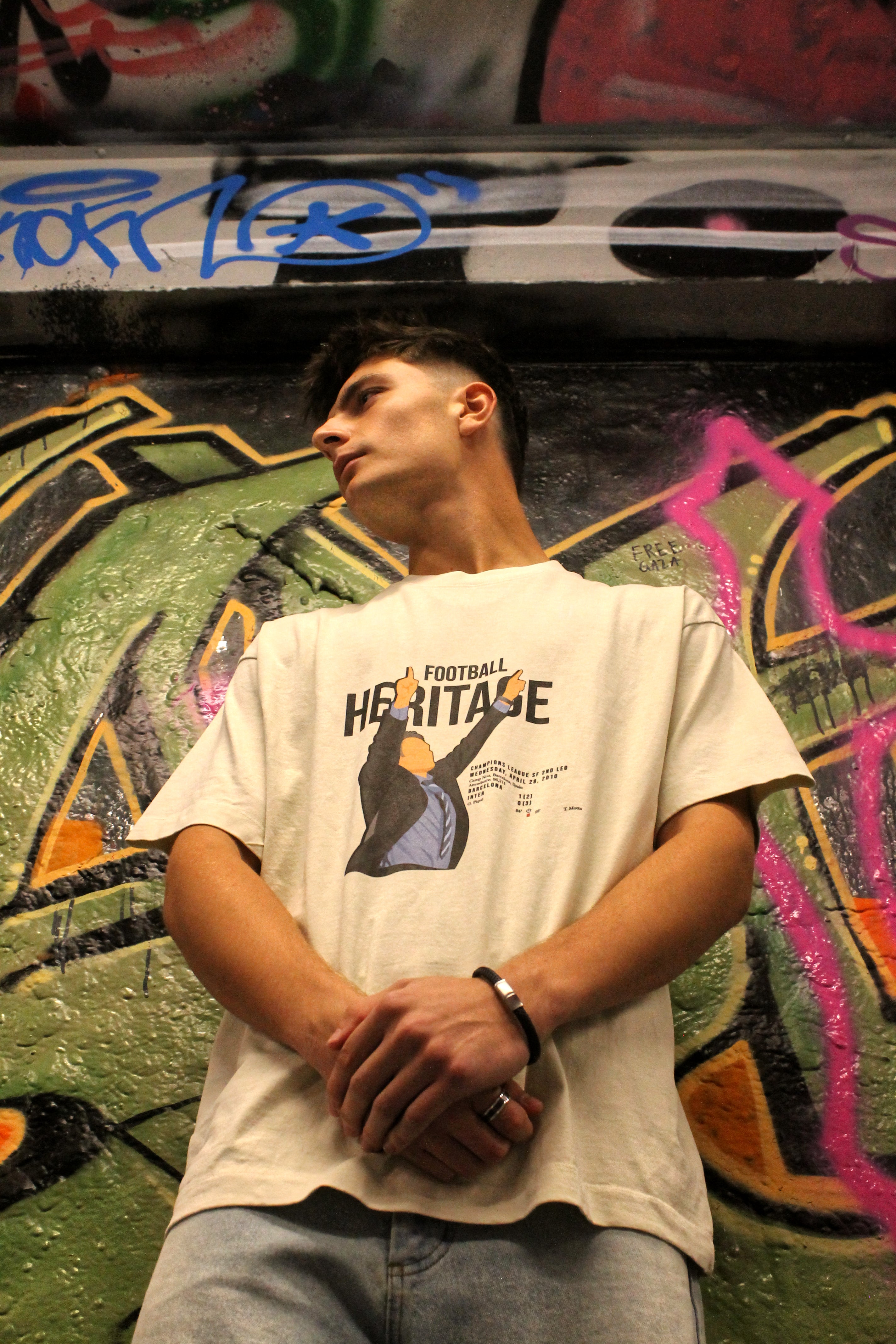 Football Heritage - Oversized Tee - Off-White