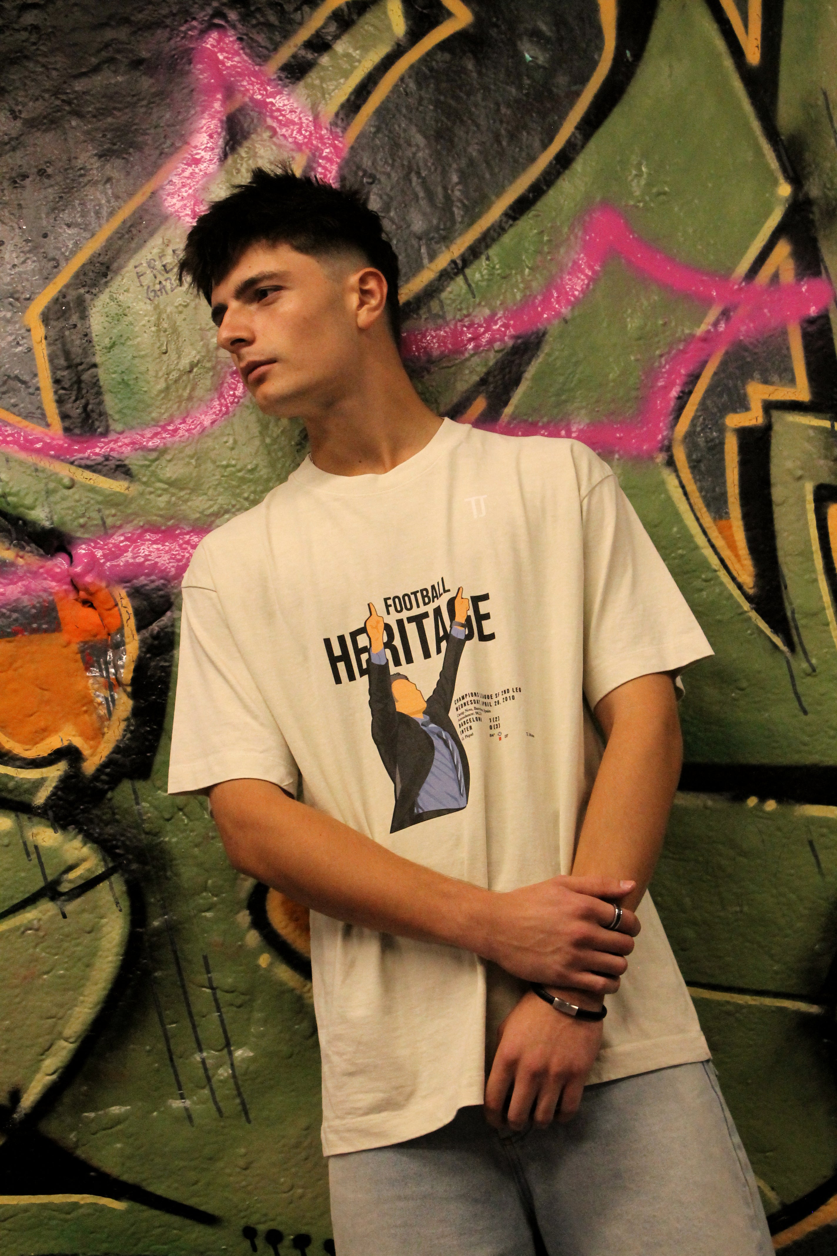 Football Heritage - Oversized Tee - Off-White