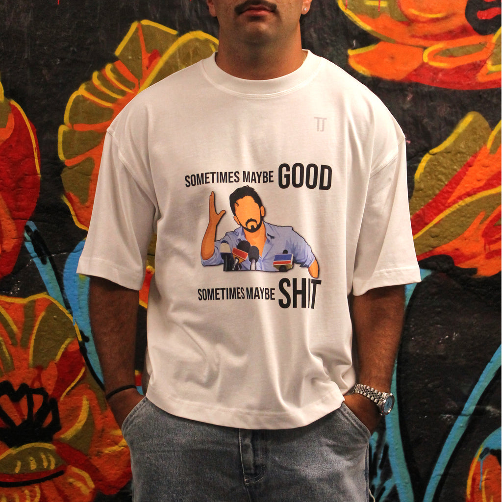 Reality - Boxy Tee - White