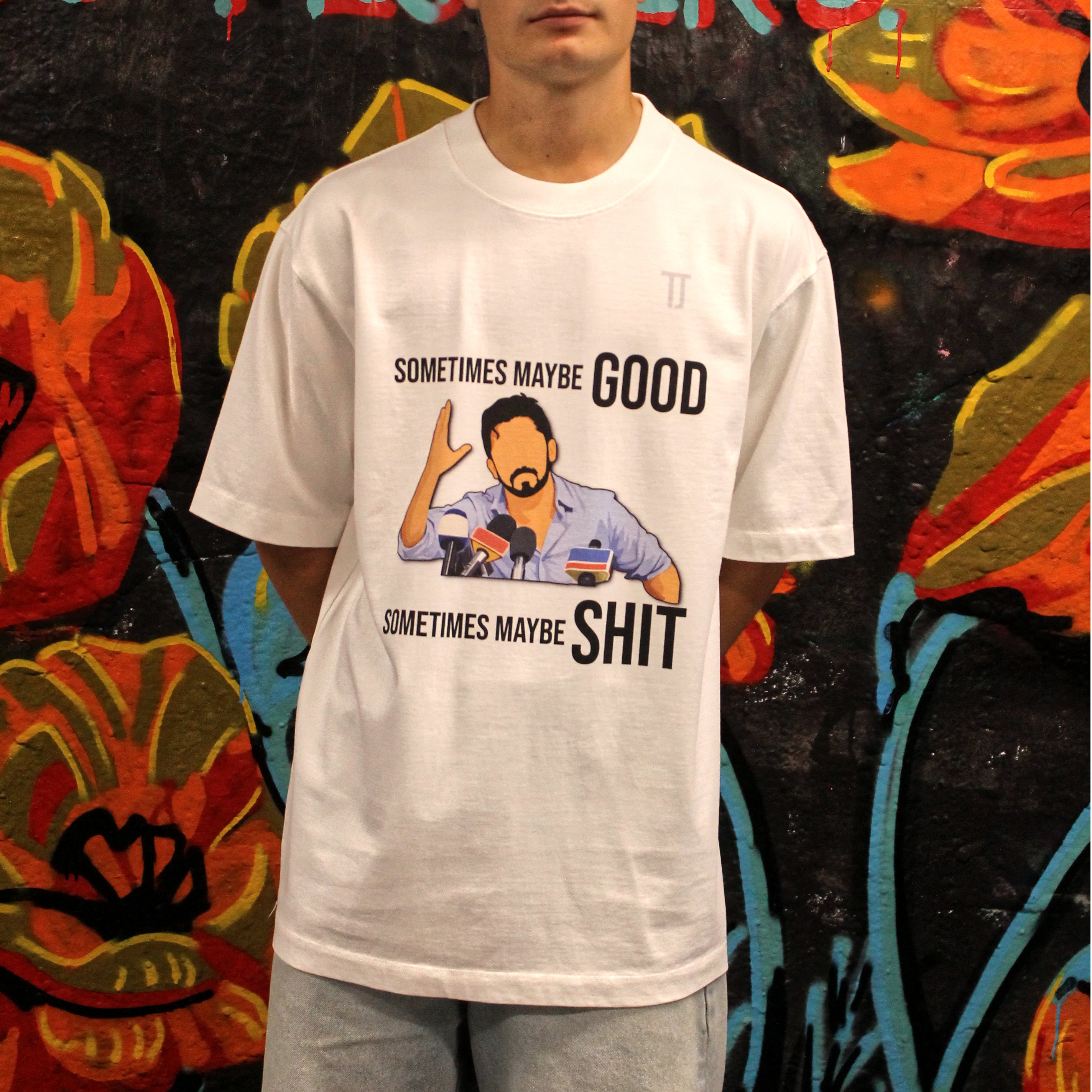 Reality - Heavyweight Oversized Drop Shoulder Tee - White