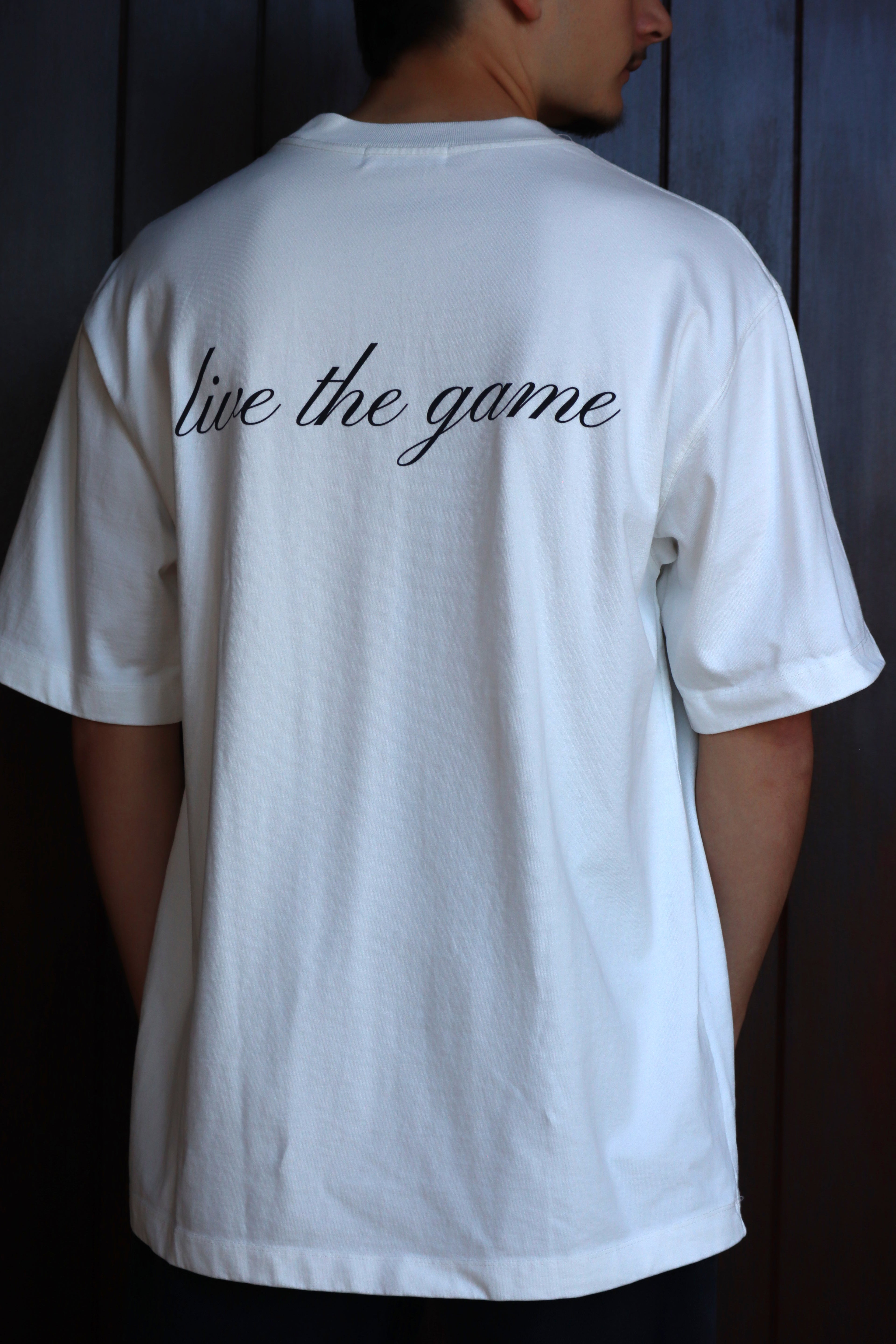 Live the Game - Heavyweight Oversized - White