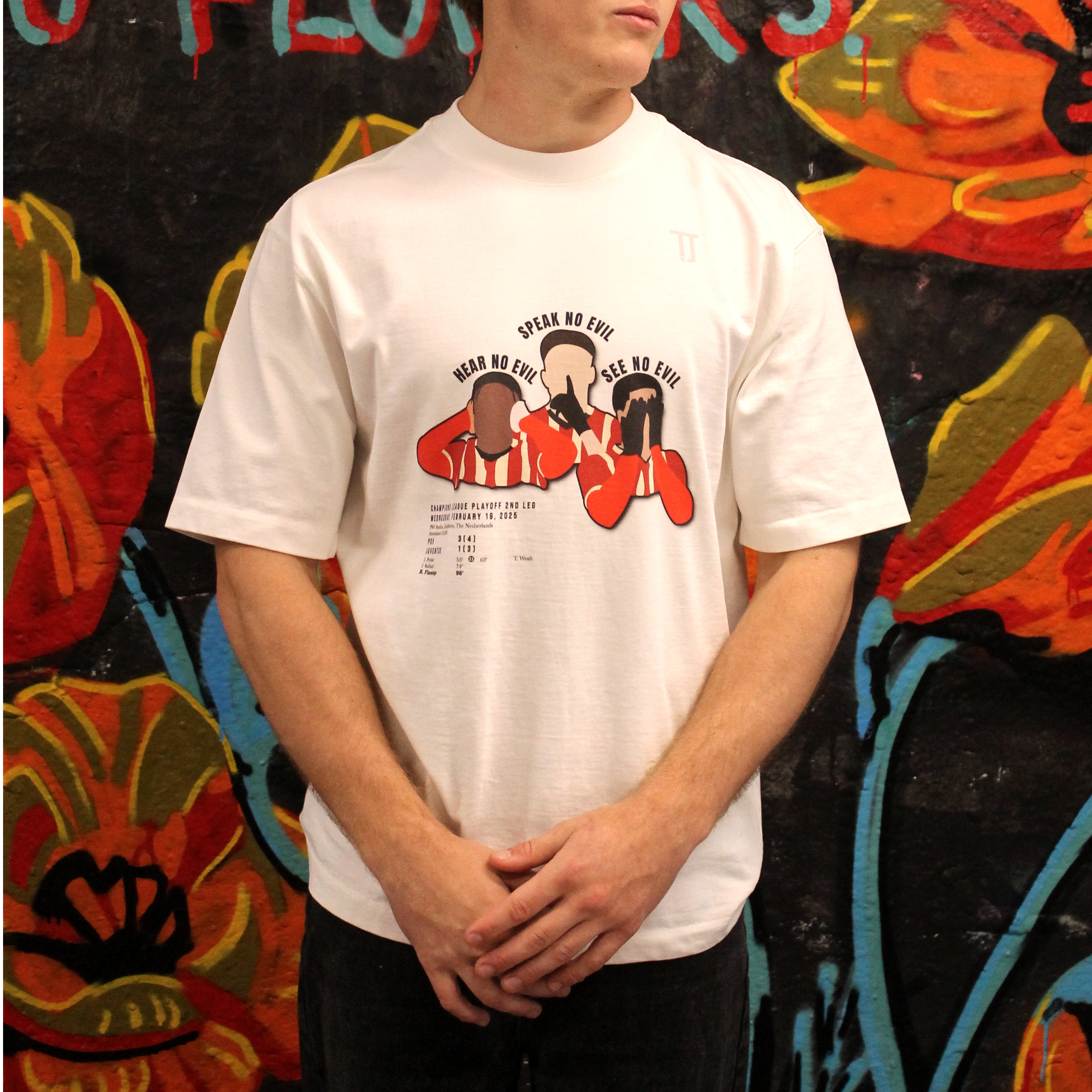 Three Wise Men - Heavyweight Oversized Drop Shoulder Tee - White