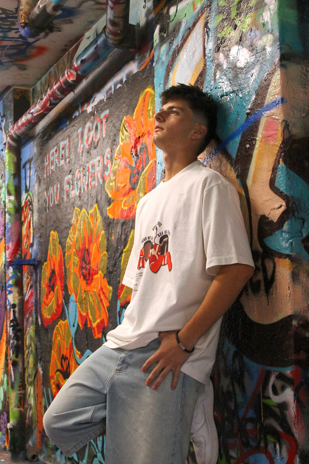 Three Wise Men - Heavyweight Oversized Drop Shoulder Tee - White